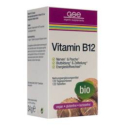Abbildung: Vitamin B12 Compact Bio Tabletten 120 St, Tabletten PZN 16322728