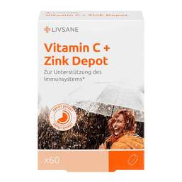 Abbildung: Livsane Vitamin C + Zink Depot Neu Retardtabletten 60 St, Retard-Tabletten PZN 16325939