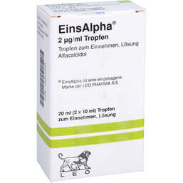 Abbildung: Einsalpha 2 µg / ml Tropfen 2X10 ml, Tropfen zum Einnehmen PZN 16331503