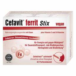 Abbildung: Cefavit ferrit Stix Granulat, 42 St PZN 16333235