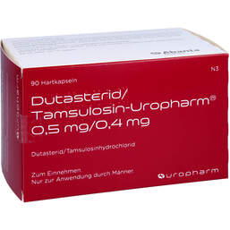 Abbildung: Dutasterid / Tamsulosin-Uropharm 0,5mg / 0,4mg Hartk. 90 St, Hartkapseln PZN 16335458
