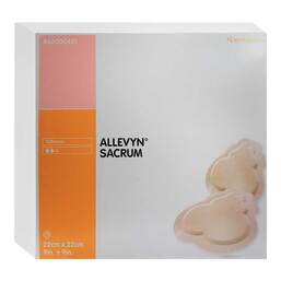 Abbildung: Allevyn Sacrum groß 22x22 cm Wundverband haftend 10 St, Verband PZN 16348751