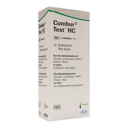 Abbildung: Combur 5 Test HC Teststreifen 10 St, Teststreifen PZN 16351210 