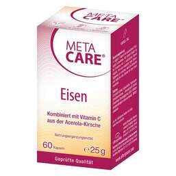 Abbildung: Meta Care Eisen Kapseln 60 St, Kapseln PZN 16355604