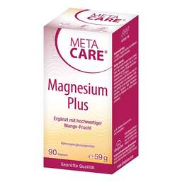 Abbildung: Meta Care Magnesium Plus Kapseln 90 St, Kapseln PZN 16355610