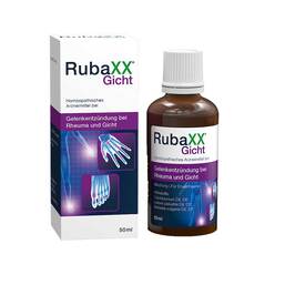 Abbildung: Rubaxx Gicht Tropfen zum Einnehmen Tropfen zum Einnehmen, 50 ml PZN 16356035