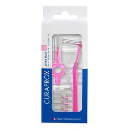 Abbildung: Curaprox Interdental Set Cps 08 mm pink 5 Bürstchen + 2 St Halter 1 P, Zahnbürste PZN 16356816