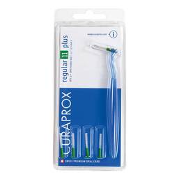 Abbildung: Curaprox Interdental Set Cps 011 mm grün 5 Bürstchen + 2 St Halter 1 P, Zahnbürste PZN 16356839