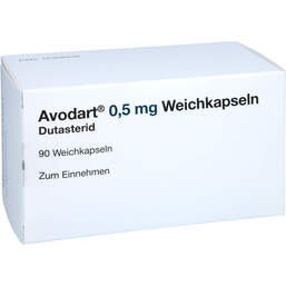 Abbildung: Avodart 0,5 mg Weichkapseln 90 St, Weichkapseln PZN 16358436