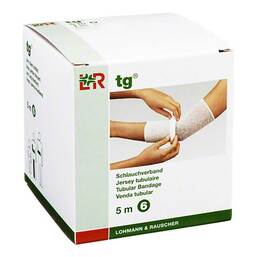 Abbildung: TG Schlauchverband Größe 6 5 m weiß 1 St, Verband PZN 16359654