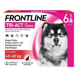 Abbildung: FRONTLINE TRI-ACT® gegen Zecke, Floh und fliegende Insekten bei Hunden (40-60kg) Lösung, 6 St PZN 16359921