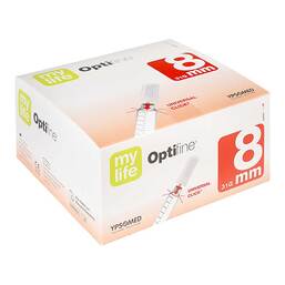 Abbildung: Optifine 8 Pen-Nadeln 0,25x8 mm 100 St, Kanüle PZN 16360410