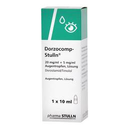 Abbildung: Dorzocomp-Stulln 20 mg / ml + 5 mg / ml Augentropfen 10 ml, Augentropfen PZN 16384066