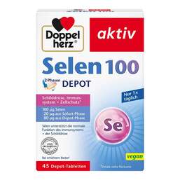 Abbildung: Doppelherz Selen 100 2-Phasen Depot Tabletten 45 St, Tabletten PZN 16384480
