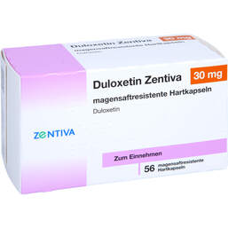 Abbildung: Duloxetin Zentiva 30 mg magensaftresistent Hartkapseln 56 St, Magensaftresistente Hartkapseln PZN 16385203
