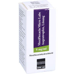 Abbildung: Moxifloxacin Micro Labs 5 mg / ml Augentropfen 1X5 ml, Augentropfen PZN 16385657