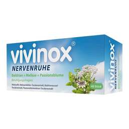 Abbildung: Vivinox Nervenruhe Baldr. + Mel. + Passion. Beruhigungs Dragees Überzogene Tabletten, 40 St PZN 16388242