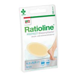 Abbildung: Ratioline protect Blasenpflaster 4,2x6,8 cm 5 St, Pflaster PZN 16389572