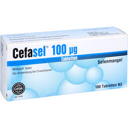 Abbildung: Cefasel 100 µg Tabletten 100 St, Tabletten PZN 16390322