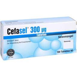 Abbildung: Cefasel 300 µg Tabletten 100 St, Tabletten PZN 16390368