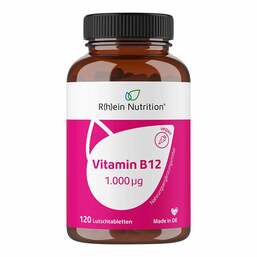 Abbildung: Vitamin B12 1.000 µg Lutschtabletten vegan Lutschtabletten, 120 St PZN 16393970