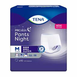 Abbildung: TENA Pants night super M Einweghose bei Inkontinenz 10 St PZN 16395118