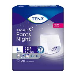 Abbildung: TENA Pants night super L bei Inkontinenz 4X10 St PZN 16395147