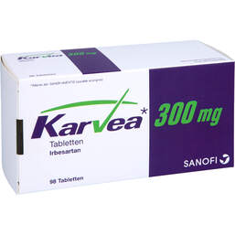 Abbildung: Karvea 300 mg Tabletten 98 St, Tabletten PZN 16397749