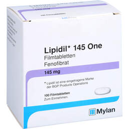Abbildung: Lipidil 145 one Filmtabletten 100 St, Filmtabletten PZN 16397838