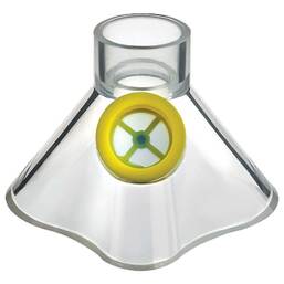 Abbildung: Aponorm Inhalator Silikon-Kindermaske Größe M gelb 1 St PZN 16399547