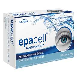 Abbildung: Epacell Augenkapseln mit Maquibeere + DHA + EPA 60 St, Kapseln PZN 16400960