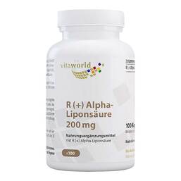 Abbildung: Alpha Liponsäure 200 R + Kapseln 100 St, Kapseln PZN 16496658