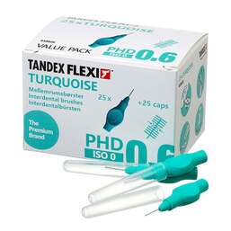 Abbildung: Tandex Flexi Interdentalbürste turquoise PHD0.6 / ISO0 25X1 St, Zahnbürste PZN 16499013