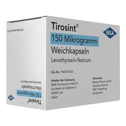 Abbildung: Tirosint 150 Mikrogramm Weichkapseln 100 St, Weichkapseln PZN 16499473