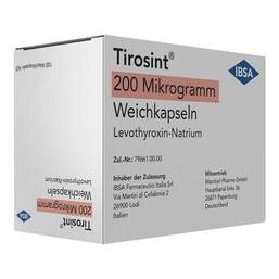 Abbildung: Tirosint 200 Mikrogramm Weichkapseln 100 St, Weichkapseln PZN 16499504