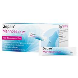 Abbildung: Gepan® Mannose to go Lösung zum Einnehmen Lösung zum Einnehmen, 14X5 ml PZN 16502494