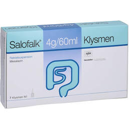 Abbildung: Salofalk 4 g / 60 ml Klysmen Rektalsuspension 7 St, Rektalsuspension PZN 16502502