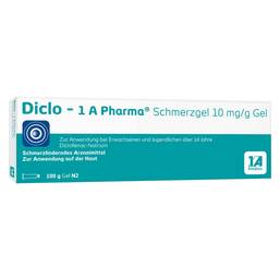 Abbildung: Diclo-1A Pharma Schmerzgel 10 mg / g Gel, 100 g PZN 16517171