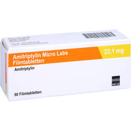 Abbildung: Amitriptylin Micro Labs 22,1 mg Filmtabletten 50 St, Filmtabletten PZN 16531745