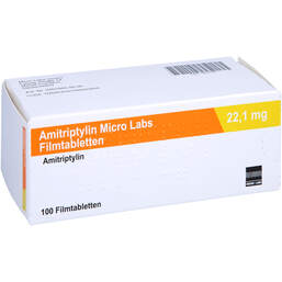 Abbildung: Amitriptylin Micro Labs 22,1 mg Filmtabletten 100 St, Filmtabletten PZN 16531751