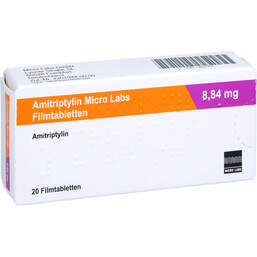 Abbildung: Amitriptylin Micro Labs 8,84 mg Filmtabletten 20 St, Filmtabletten PZN 16531797