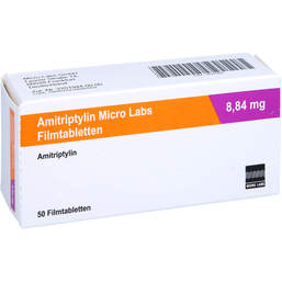 Abbildung: Amitriptylin Micro Labs 8,84 mg Filmtabletten 50 St, Filmtabletten PZN 16531805