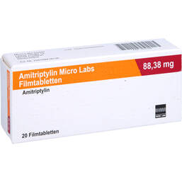 Abbildung: Amitriptylin Micro Labs 88,38 mg Filmtabletten 20 St, Filmtabletten PZN 16531886