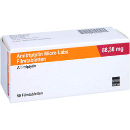 Abbildung: Amitriptylin Micro Labs 88,38 mg Filmtabletten 50 St, Filmtabletten PZN 16531892