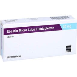 Abbildung: Ebastin Micro Labs 20 mg Filmtabletten 20 St, Filmtabletten PZN 16568576