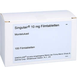Abbildung: Singulair 10 mg Filmtabletten 100 St, Filmtabletten PZN 16569512