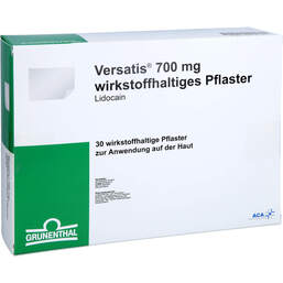 Abbildung: Versatis 700 mg wirkstoffhaltiges Pflaster 30 St, Pflaster PZN 16574134