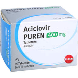 Abbildung: Aciclovir Puren 400 mg Tabletten 35 St, Tabletten PZN 16577457