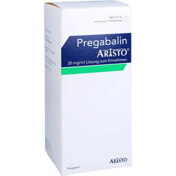 Abbildung: Pregabalin Aristo 20 mg / ml Lösung zum Einnehmen 473 ml, Lösung zum Einnehmen PZN 16581619
