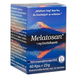 Abbildung: Melatosan 1 mg Einschlafkapseln Kapseln, 60 St PZN 16586686